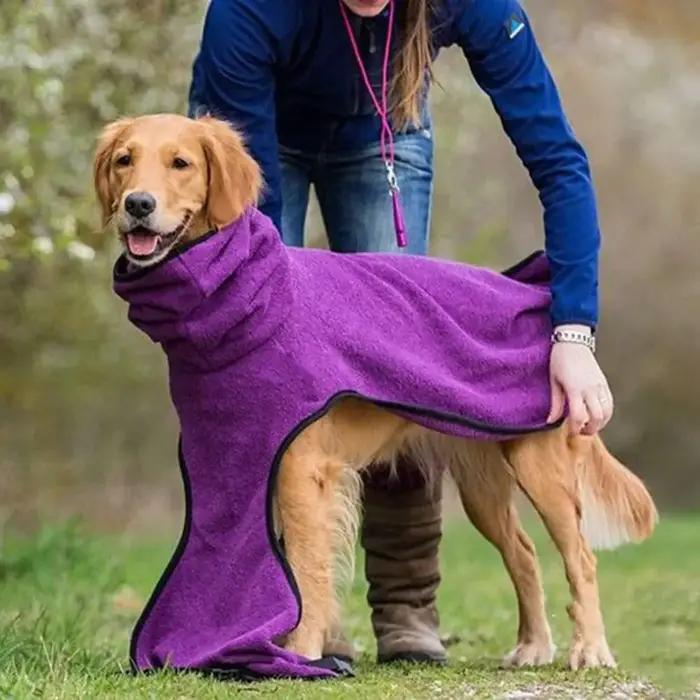 Serviette de plage absorbante en microcarence pour animaux de compagnie