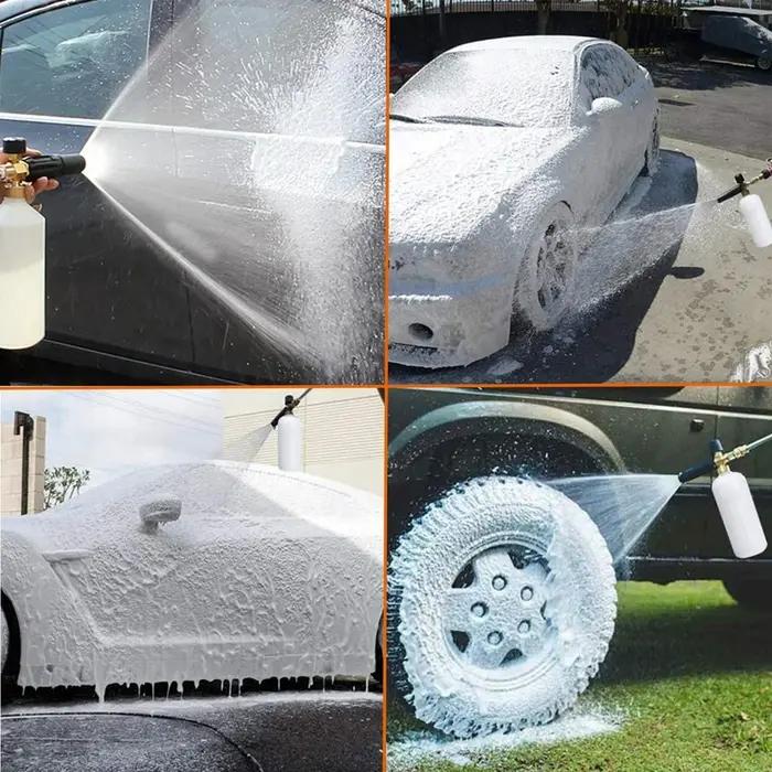 Lance à mousse à neige pour voiture, canon à mousse, nettoyeur haute pression, lavage à jet, dégagem