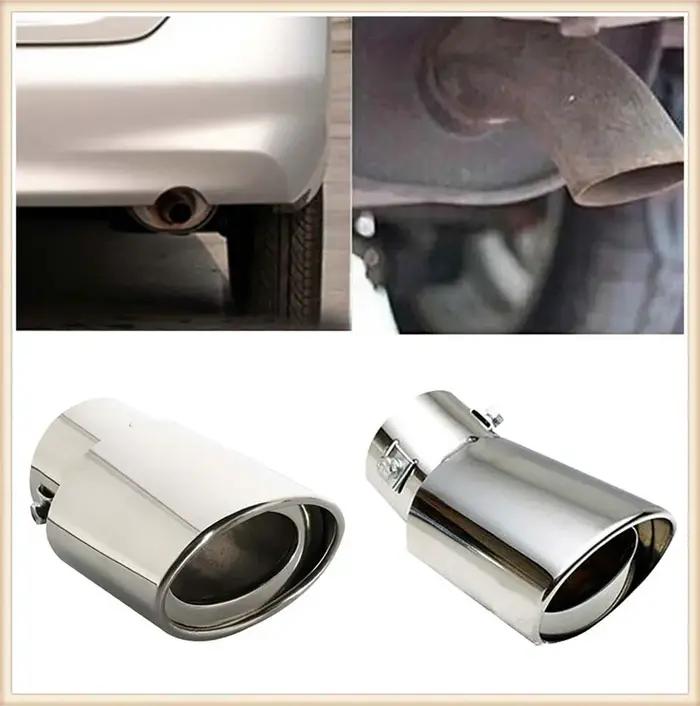 Embout de silencieux d'échappement universel rond en acier inoxydable, pour Fiat Fiorino 595 500 520