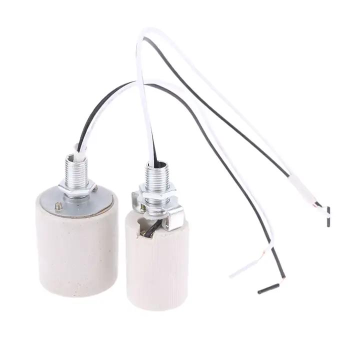 Support de lampe à vis en céramique E14/inda, lumière LED, adaptateur de degré de chaleur, usage dom
