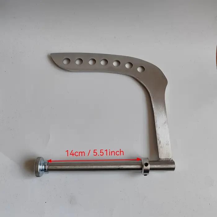 Barre en L pour l'entraînement de la force des avant-bras, des mains et des poignets, idéale pour la lutte de bras, avec poignée de type clé excentrique, diamètre 16 mm