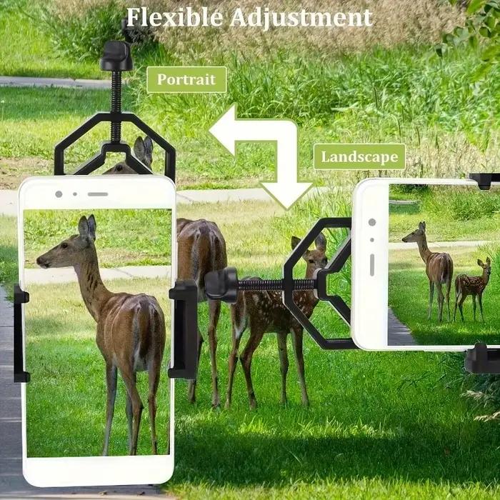 Support téléphone universel Eisgroub pour télescope observation précise distance accessoire outdoor durable