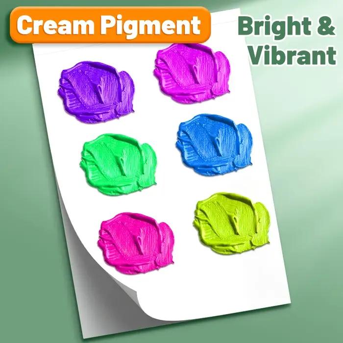Ensemble de peinture acrylique portable Water-Verde pour peinture sur toile verre papier roche couleurs vives artisanat création art personnelle cadeau original