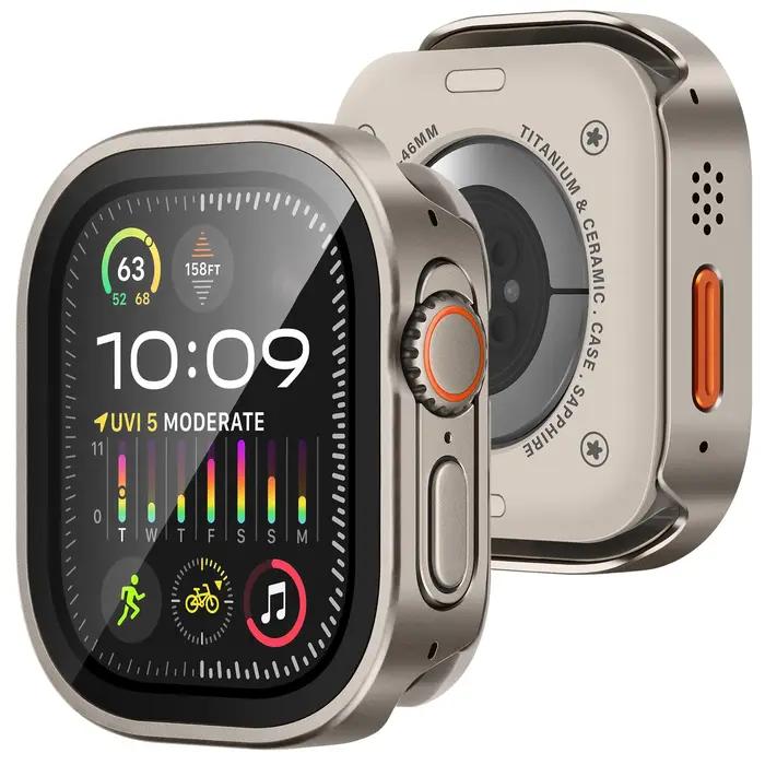 Boîtier étanche aluminium Apple Watch Ultra 3 2 49mm couverture totale métal série 11 10 9 8 7 6 SE