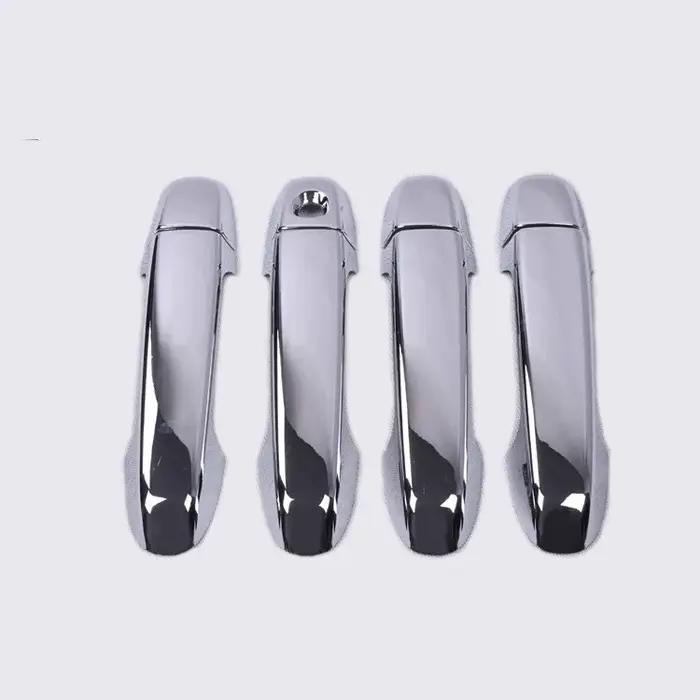 Couvercle de poignée de porte latérale de voiture chromé, autocollant de garniture, accessoires de s