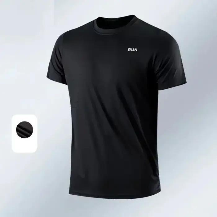 Été hommes t-shirt style décontracté à manches courtes blanc t-shirts solide haut col en o