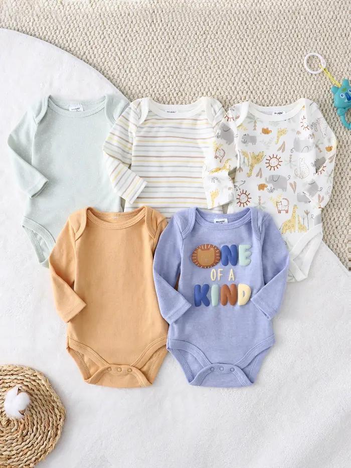 Vêtements pour bébé garçon, 5 pièces, combinaisons pour bébé garçon, printemps et automne, combinais