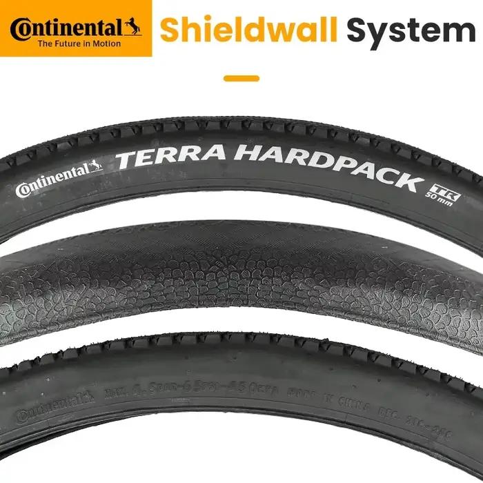 Pneu pliable Continental Terra Hardpack 27.5/29x2.0 Tubeless Ready pour VTT, route et cyclo-cross, a