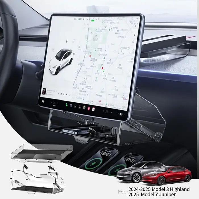 YZ – boîte de rangement pour écran caché, pour Tesla modèle 3 Y Highland Juniper 2021 – 2023, boîte