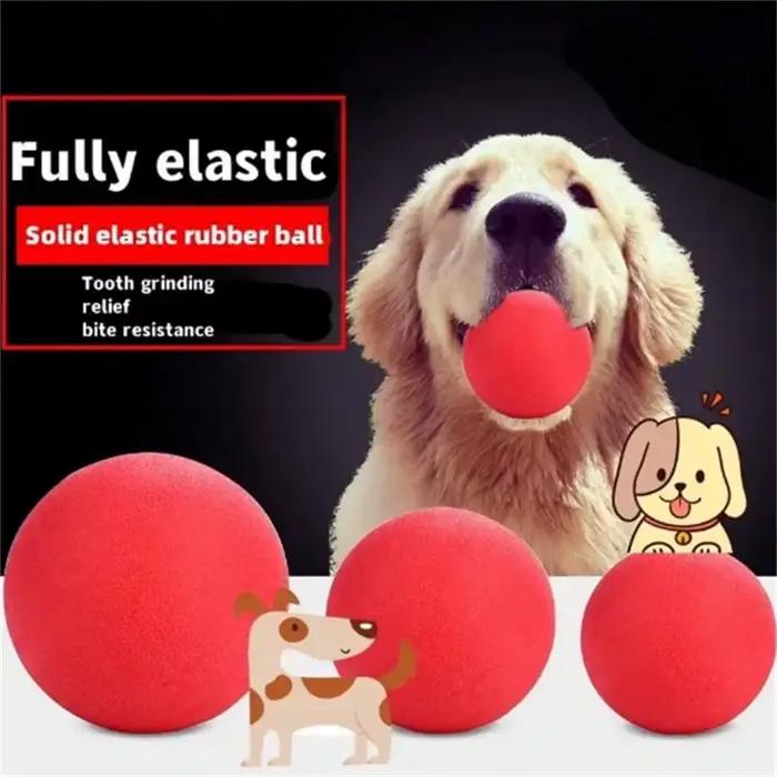 Balle Rebondissante en TPR Indestructible pour Chiens Actifs et Agressifs Occasions de Jeu Extérieur et Intérieur