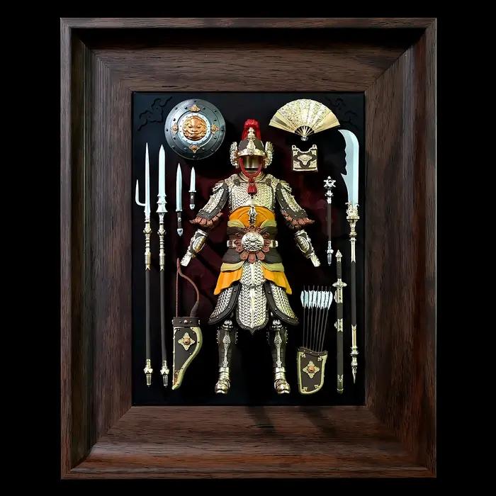 Artisanat de meubles Accessoires de bureau à domicile Armes de prairie Modèle en résine LTCP-041 fini