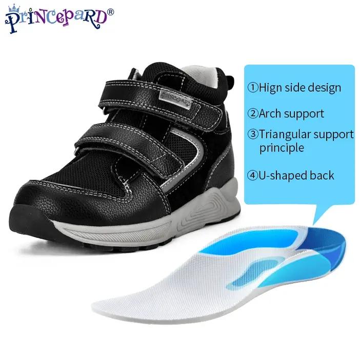 Princepard confortable mode automne enfants enfants sport chaussures orthopédiques correctrice march