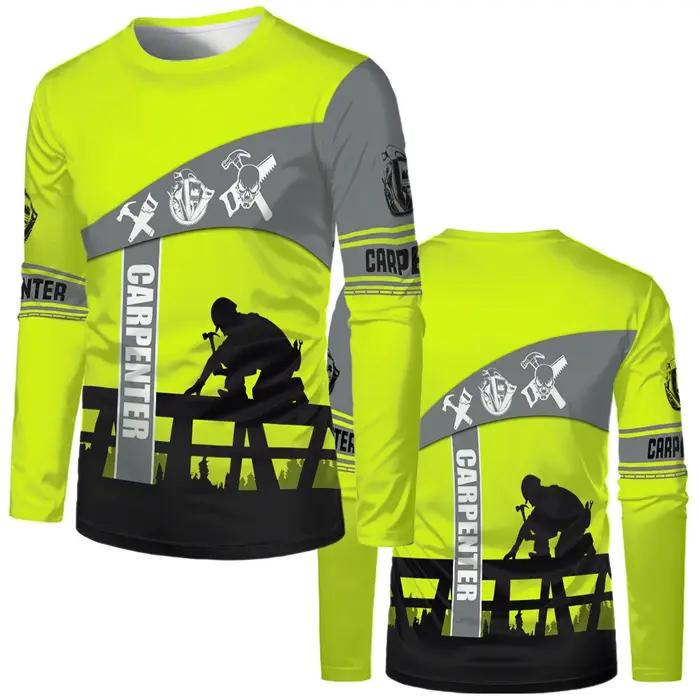 Vêtements de travail été respirant hommes T-shirt impression 3D Style camionneur sécurité transport