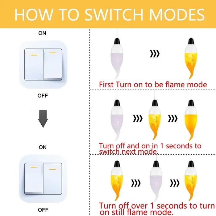 E14 Led ampoules de flamme simulée 7W 9W E27 85-265V 220V lampe de maïs scintillante LED bougie effe