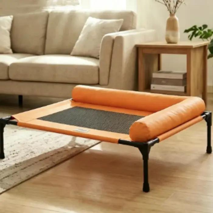 Lit de couchage rafraîchissant pour chien avec oreiller