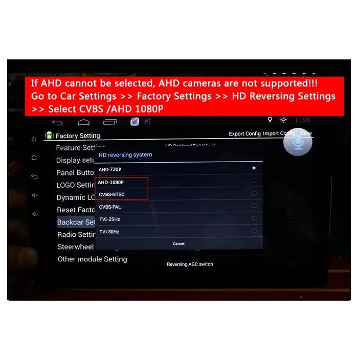 Caméra de recul SMARTOUR AHD 1080P pour NISSAN Juke QASHQAI/Geniss/Pathfinder/Dualis/Navara/Version