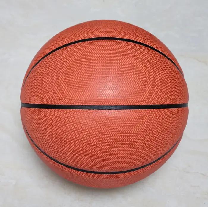 Ballon de basketball personnalisé sans logo résistant à l'usure pour adultes et enfants occasions spéciales et entraînement intérieur et extérieur