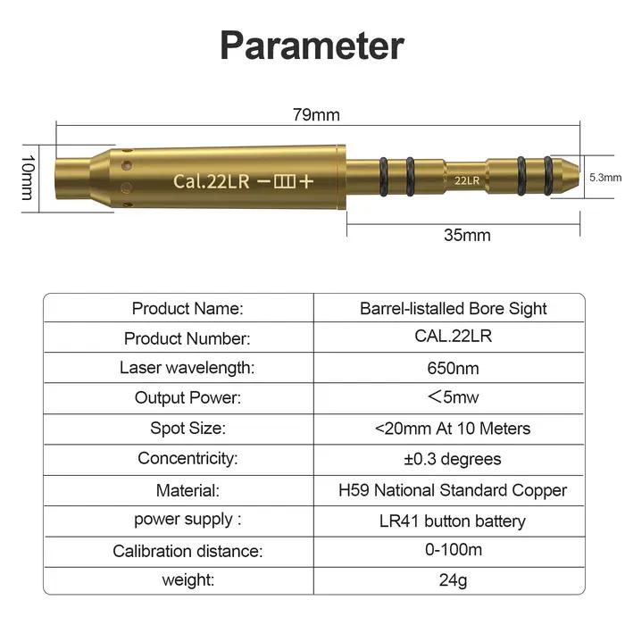 Visée laser rouge tactique pour pistolet et fusil, calibres .22lr, .177, 9mm/.38spl, pour entraînement au tir
