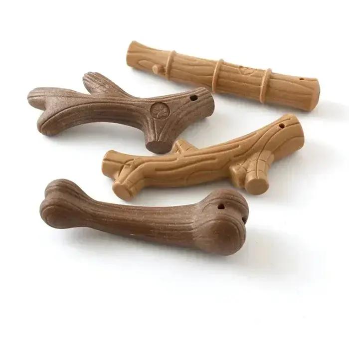Bois de pin bois de cerf chien jouets à mâcher pour mâcher agressif chien bâton à mâcher Indestructible résistant Durable chien jouets cadeau