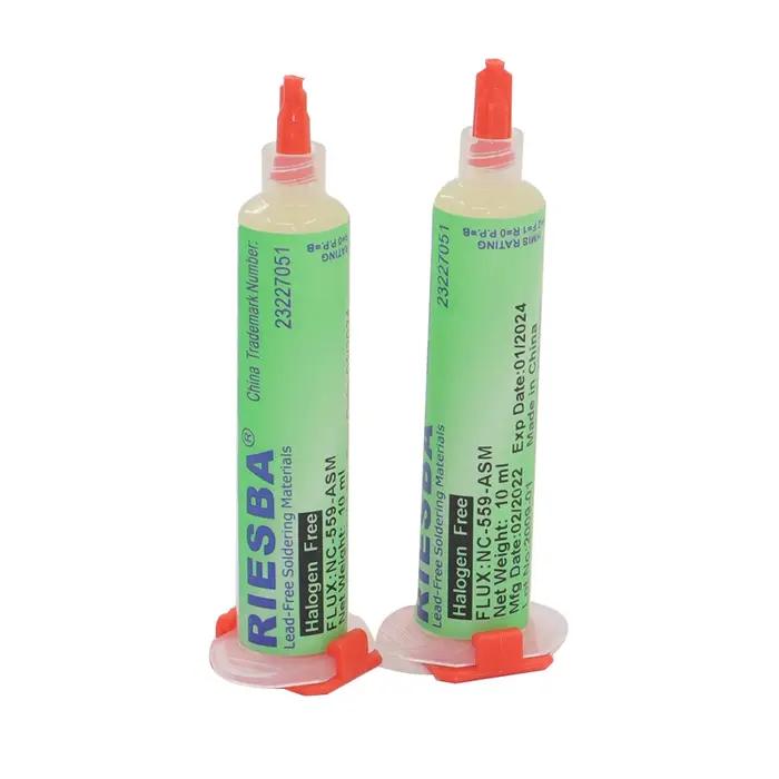 TMYLOKU10pcs RIESBA559 10cc pâte à souder flux NC-559-ASM cylindre d'huile BGA flux de flûte de soud