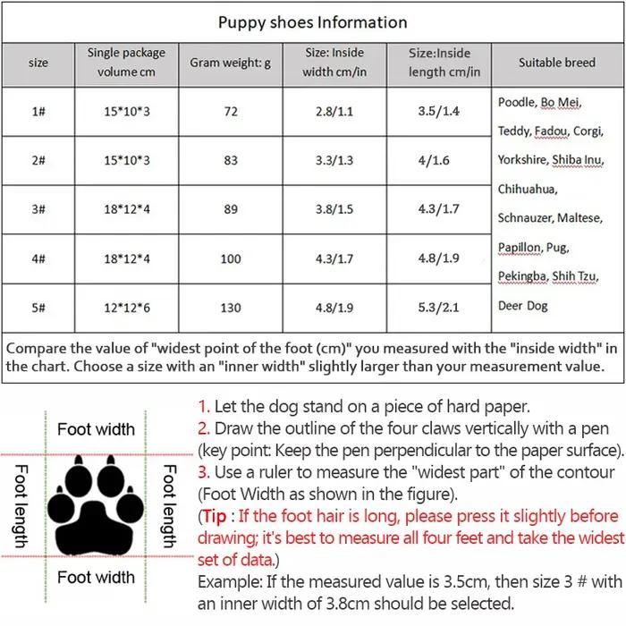 Chaussures pour chien semelles antidérapantes épais en peluche Protection patte