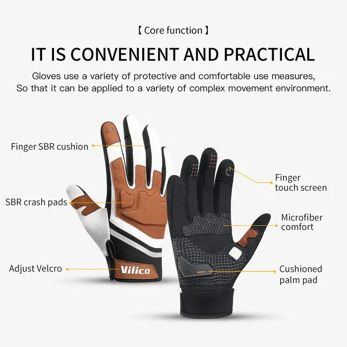Gants tactiques vélo écran tactile thermiques imperméables route VTT hommes femmes hiver