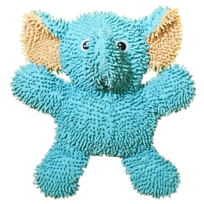 Jouet pour chien en peluche chenille en forme d'éléphant, résistant aux morsures, durable, avec son, pour petits chiens