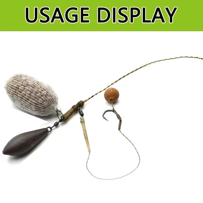 Accessoires de pêche à la carpe, 10 pièces, Clip de liaison pour sac PVA, outil de plate-forme à che