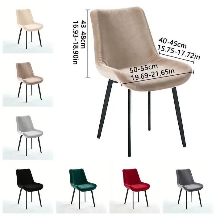 Housses de chaise de salle à manger en velours