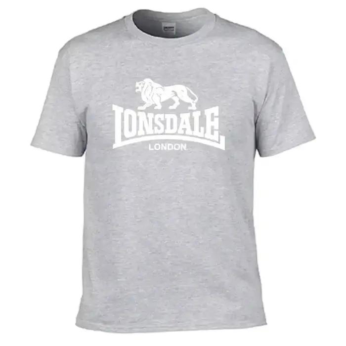 Tshirt Manches Courtes Homme Imprime Lion Lonsdale Mode Coton Polyester Tailles Couleurs Sport Printemps