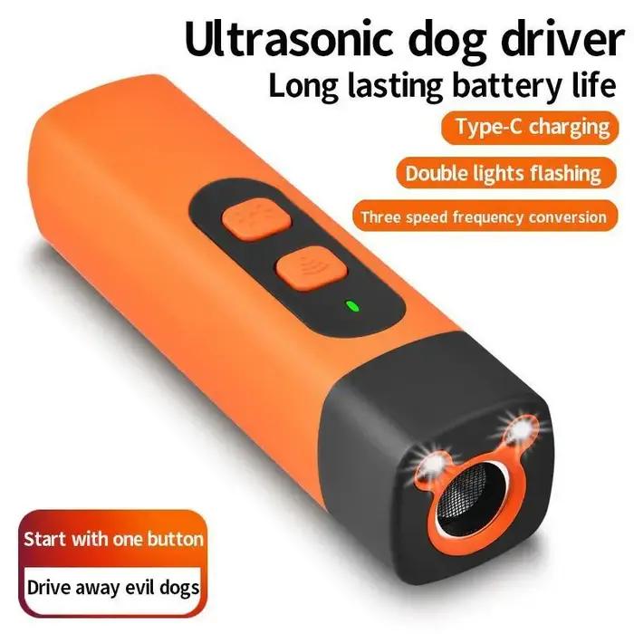 Dispositif Anti-aboiement pour chiens avec torche lampe de poche LED répulsif ultrasonique