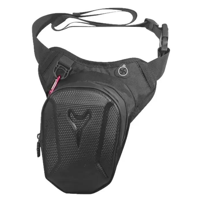 HOMEFISH 1PC noir moto jambe sac étanche cavalier taille sac cyclisme vélo sac à bandoulière équipement