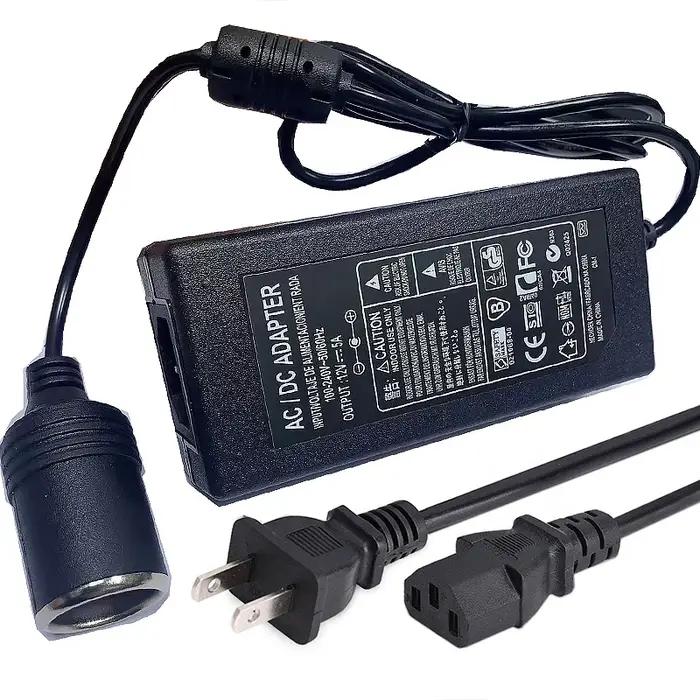 Adaptateur d'alimentation pour voiture, convertisseur AC à DC, 110V/ 240V à 12V, 15A, 180W, prise UE
