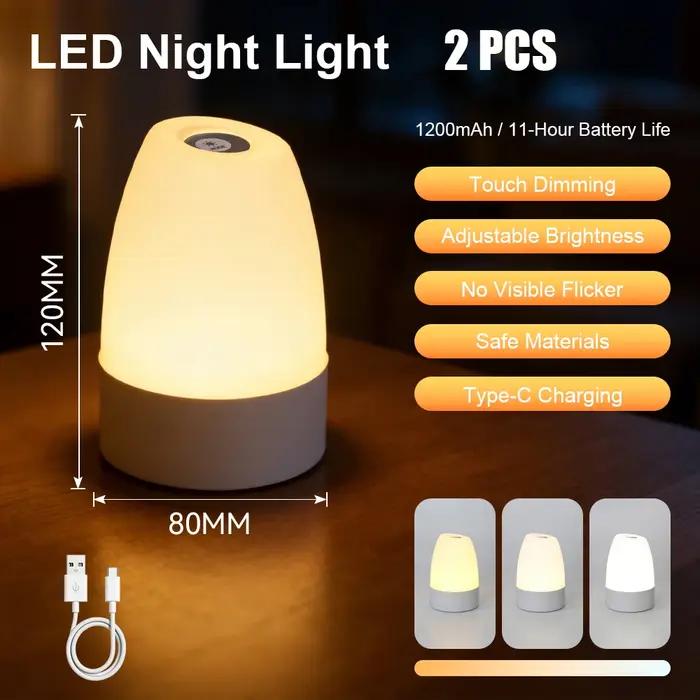 Lampe de chevet tactile pour chambre à coucher