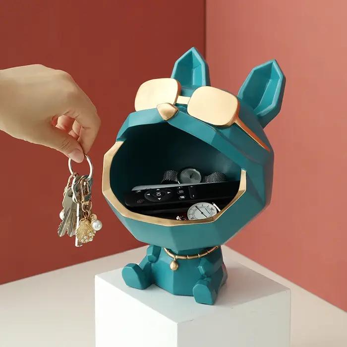 Sculpture en résine pour chien