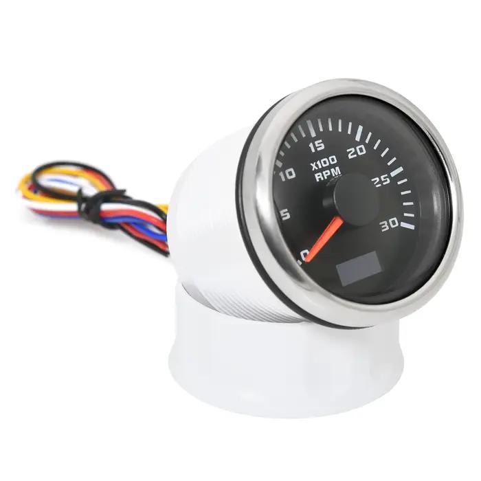 Tachymètre pour bateau, 3000/4000/6000/7000/8000 tr/min, 52mm, jauge horaire hors-bord, rpm, avec ré