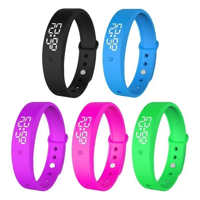 Bracelet connecté intelligent LED - Smartband surveillance température corporelle étanche
