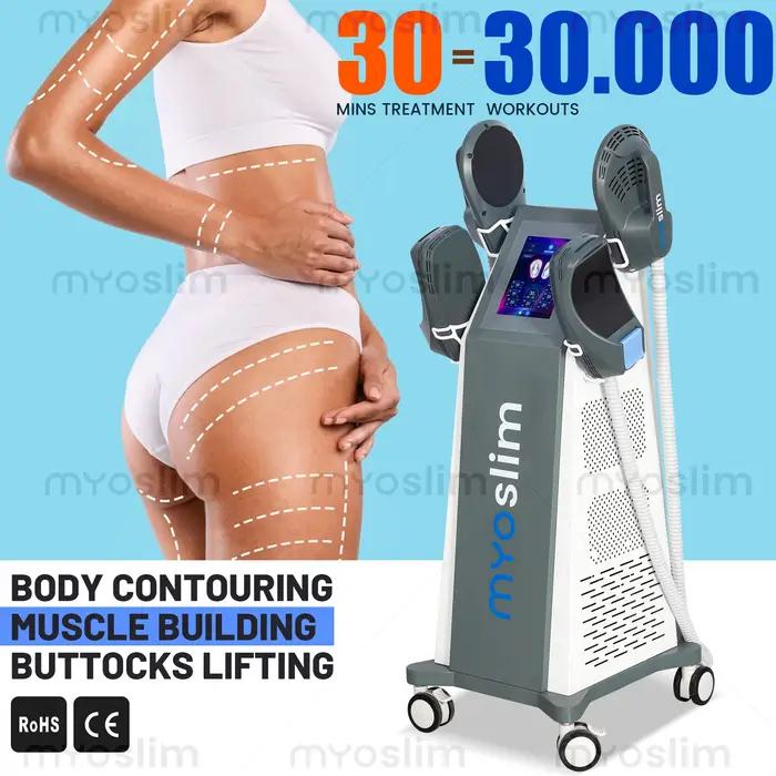 Appareil de stimulation musculaire HI-MT EMS Neo, professionnel, MYOslim, électromagnétique, 4 poignées, équipement de beauté pour sculpter le corps