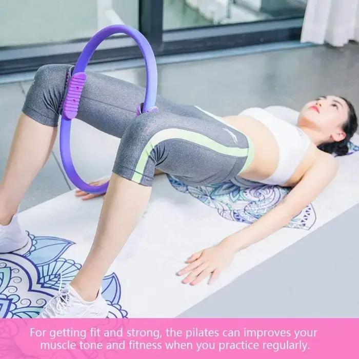 Anneau de Yoga Pilates, cercle d'exercice Durable et antidérapant, cercle d'exercice magique avec do