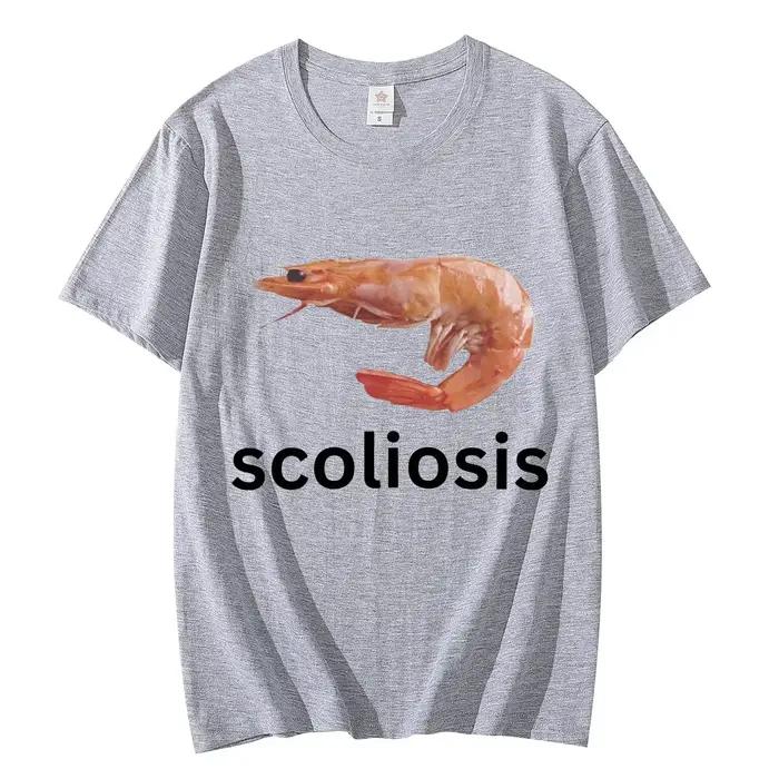 Scoliose-T-shirt à manches courtes unisexe