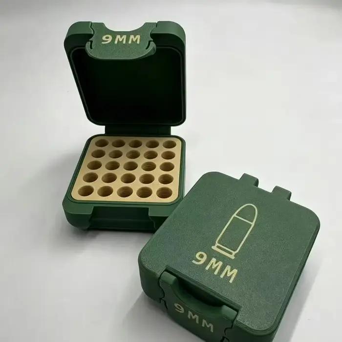 Boîte de rangement pour balles .22lr 9mm, collection de bureau pour passionnés, cadeau pour collectionneur, juste une boîte vide