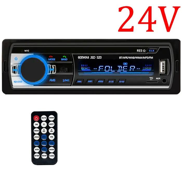 Hippcron autoradio 1din stéréo multimédia lecteur MP3 numérique Bluetooth FM Audio musique USB avec entrée AUX dans