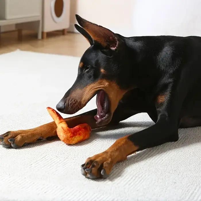 Jouet en peluche pour chiens avec sons amusants pour divertissement et soins bucco-dentaires occaions quotidiennes et cadeaux