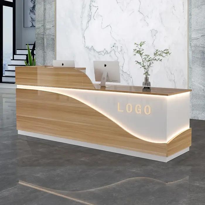 Bureau de réception pour maison de beauté, bureau moderne et Simple, bureaux de réception pour caissier, Salon de luxe, réception Mostrador, meubles commerciaux
