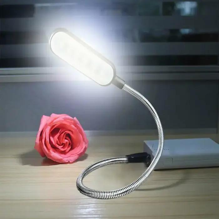 Mini 4 LED lampe de livre Portable USB lecture lampe de nuit blanc/couleur chaude Table lampe de bur