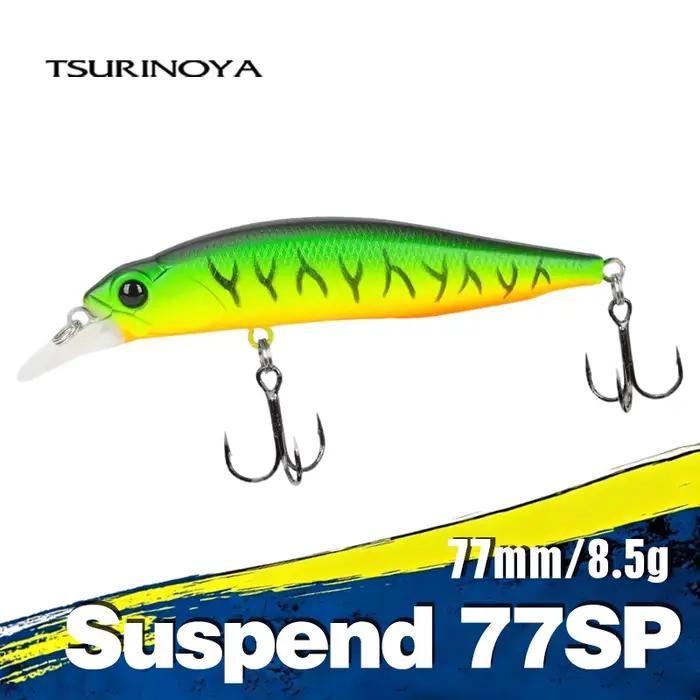 TSURINOYA 77SP Jerkbait 77mm 8.5g DW101 suspendu vairon brochet bar leurre de pêche 0.7-0.9m appât dur artificiel Wobble