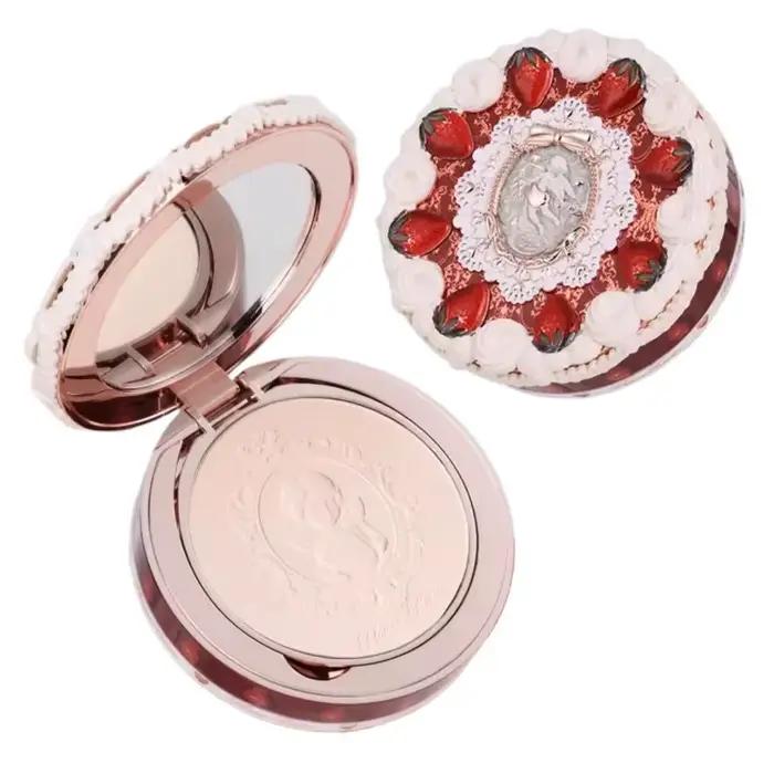 Flower Knows Collection de cupidon aux fraises poudre pressée fond de teint en poudre de maquillage