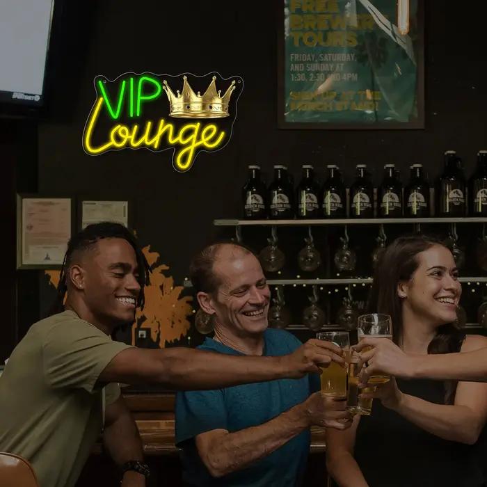 1 enseigne lumineuse néon pour salon VIP