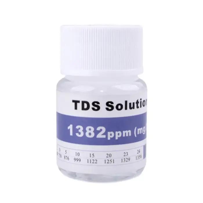 Poudre tampon de poudre d'étalonnage PH & ORP 25ml 84us/cm 1413us/cm 12.88ms/cm 35PPT 1382 solution