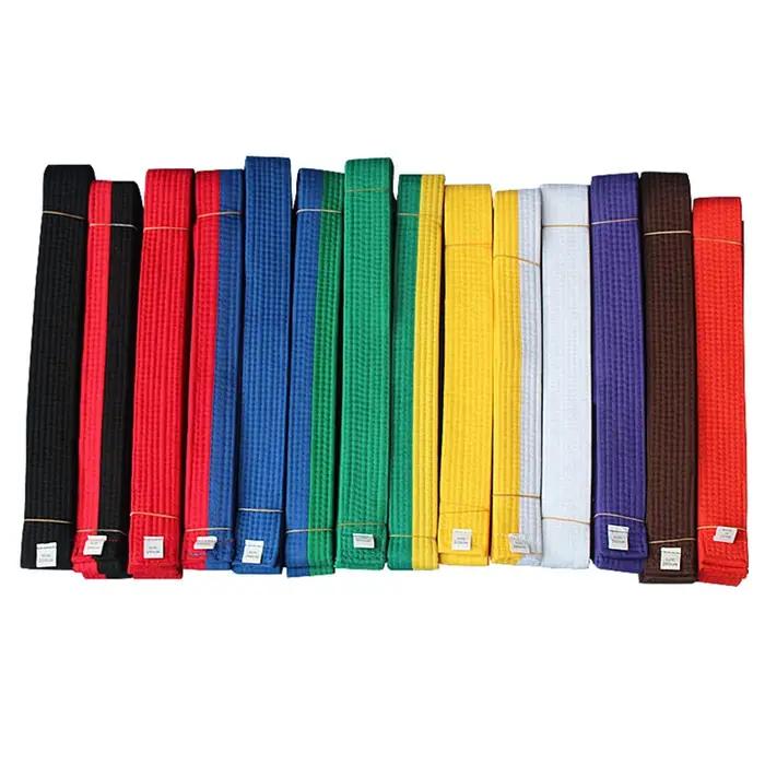 YS05 noir rouge vert jaune ceinture Taekwondo Judo karaté guerre ceinture aléatoire pour enfants adu